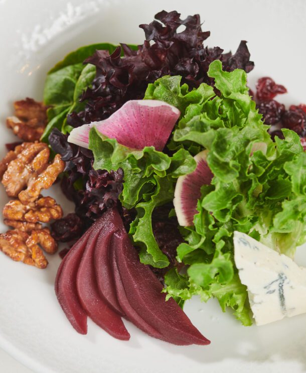 Colorful salad with beets